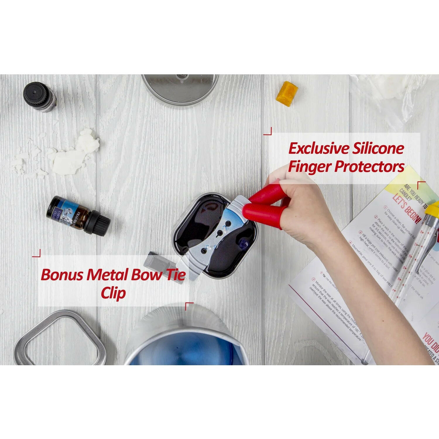 Complete Soy Wax Candle Making Kit for Adults and Kids with 2LB Candle Wax for Candle Making Supplies.