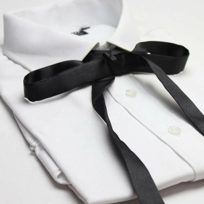 School Uniform Women Bowtie Ribbon Led Rope New Necktie Handmade Womans Clothing Shirt Butterfly Bow Tie for Women.