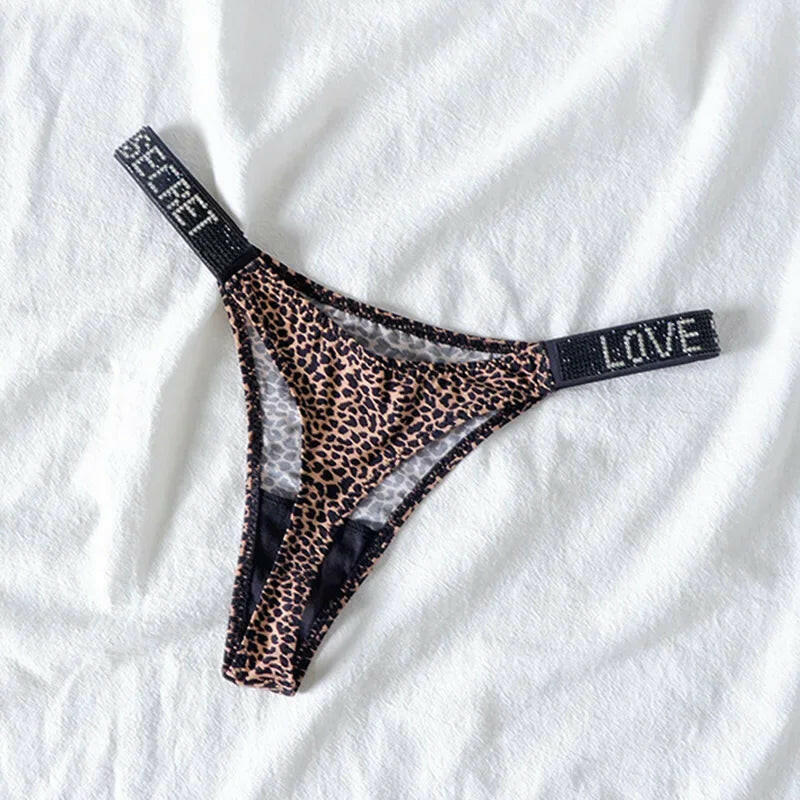 Shiny Rhinestone Thong Women Low Waist Panties Femme Sexy Underwear Ladies Briefs Lingere Panty Underware Lingerie Thongs T Pant.
