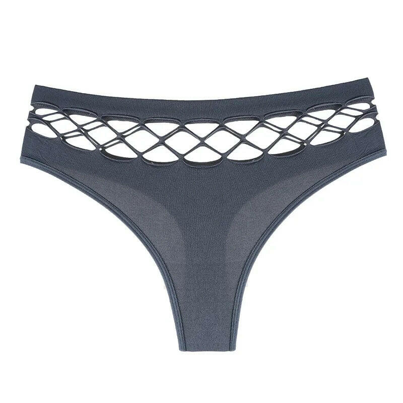 Mesh Hollowed Out Cotton Thong Women Panties Sexy Breathable Underwear Ladies Briefs Lingere Panty Underware Womens Lingerie.