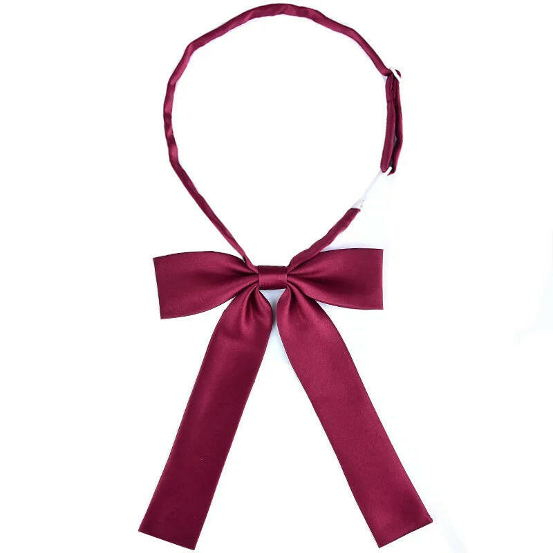 School Uniform Women Bowtie Ribbon Led Rope New Necktie Handmade Womans Clothing Shirt Butterfly Bow Tie for Women.