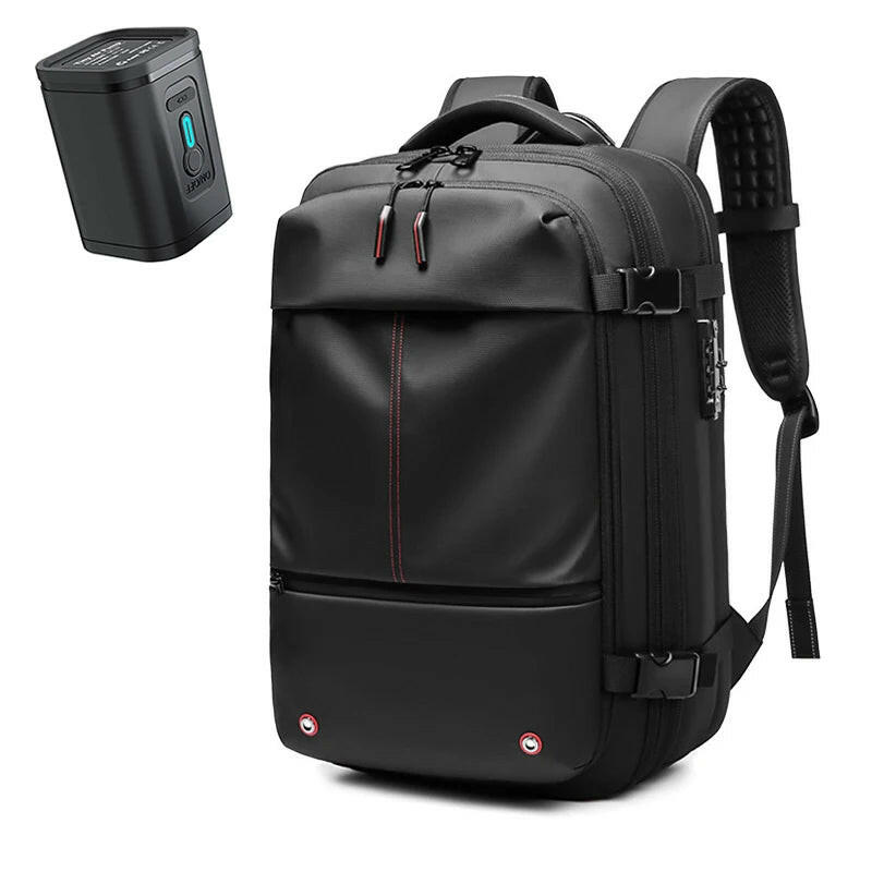 Travel Men 17 Inch Laptop Backpack Vacuum Compression Backpack Business Large Capacity School Backpack Expand Outdoor Backpack.