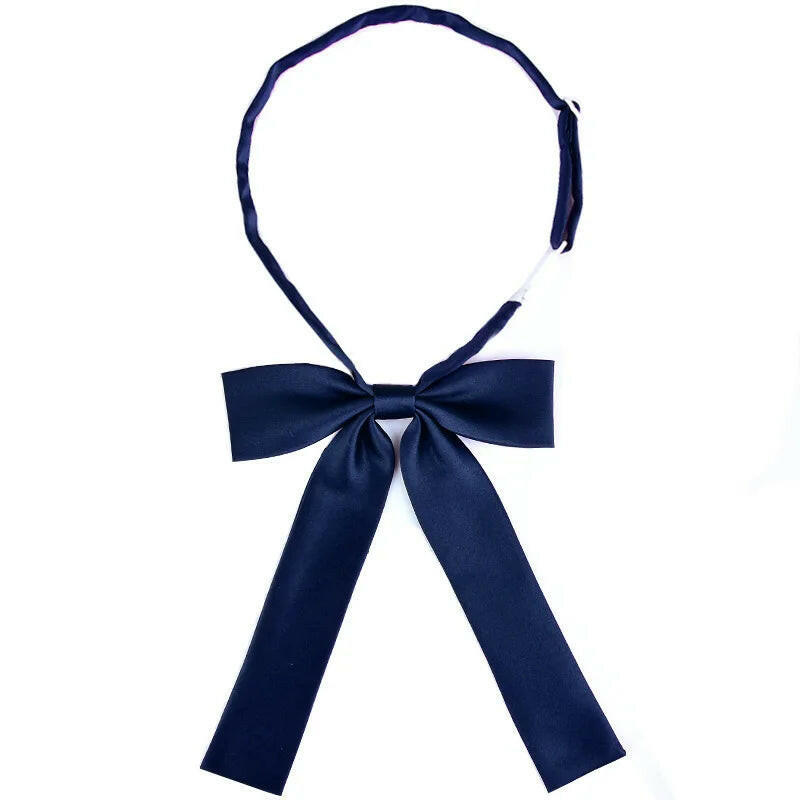 School Uniform Women Bowtie Ribbon Led Rope New Necktie Handmade Womans Clothing Shirt Butterfly Bow Tie for Women.