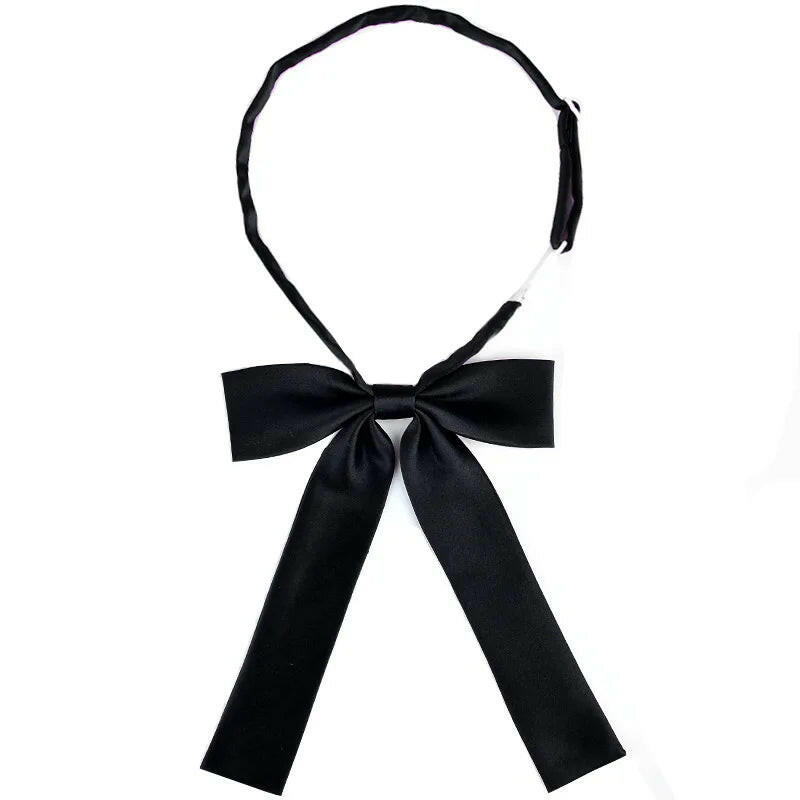 School Uniform Women Bowtie Ribbon Led Rope New Necktie Handmade Womans Clothing Shirt Butterfly Bow Tie for Women.