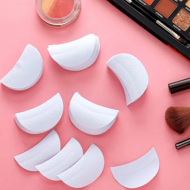 Half-Moon Shape Eyeshadow Patches for Makeup Residue