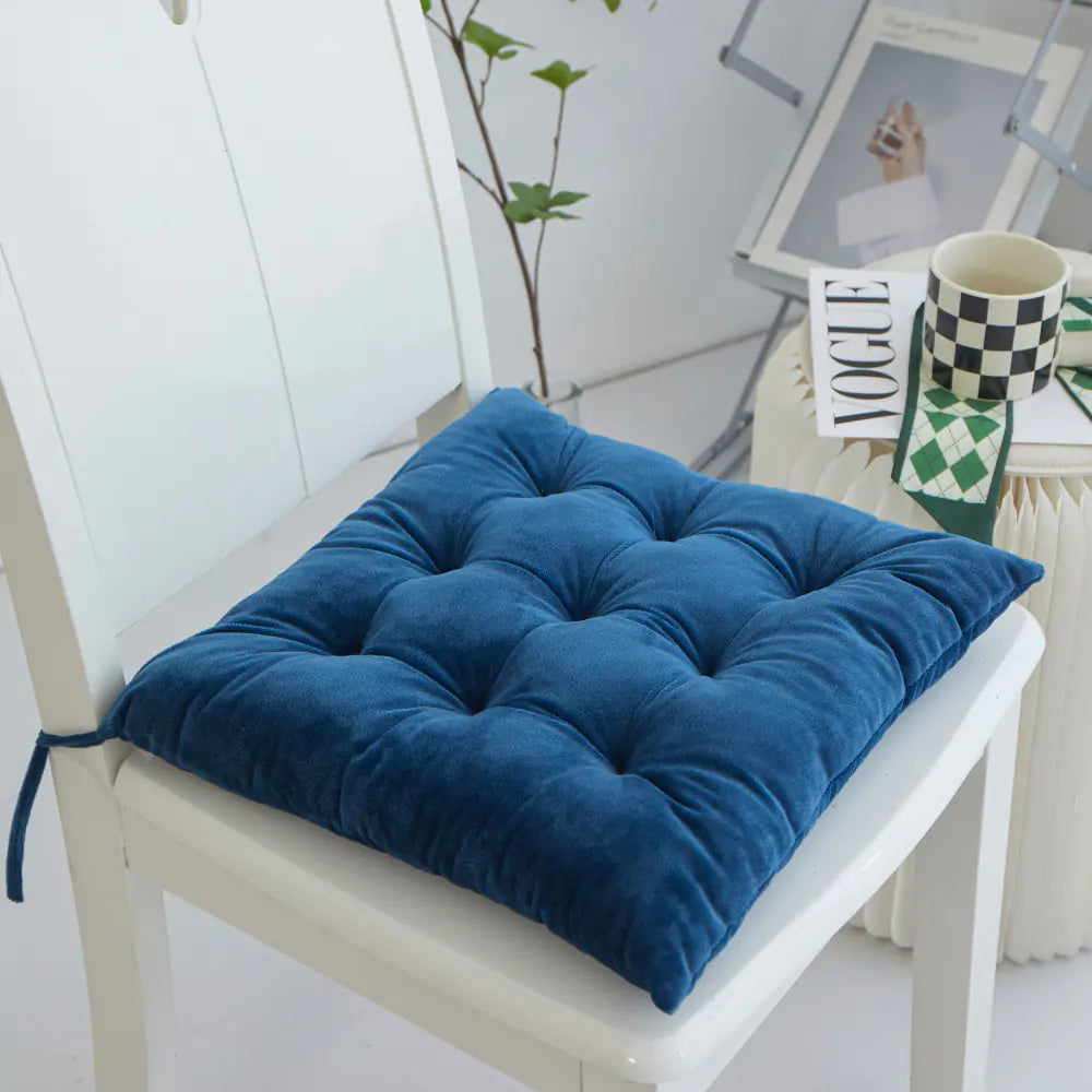 Thick Crystal Velvet Cushion for Office Chair or Sofa