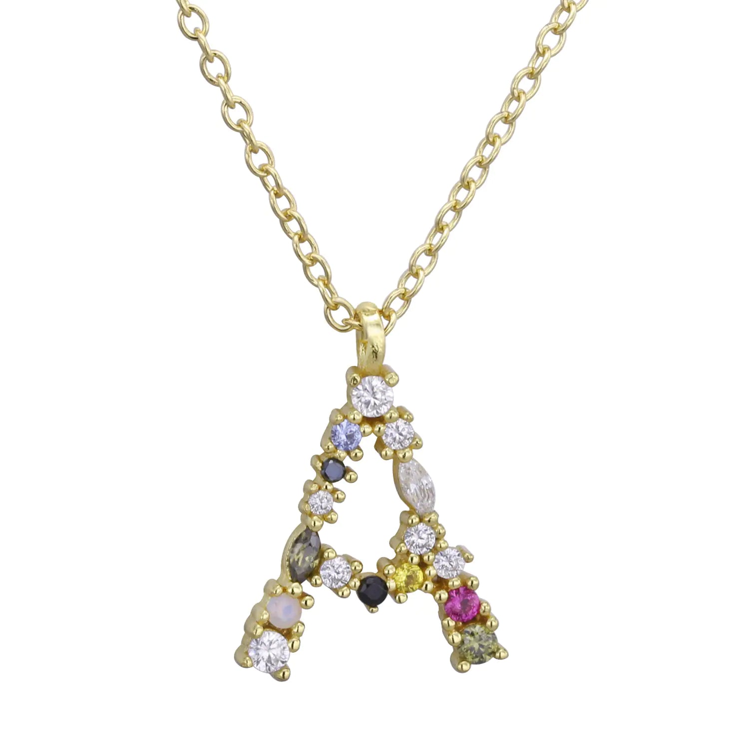 S925 Sterling Silver DIY Letter Pendant Necklace