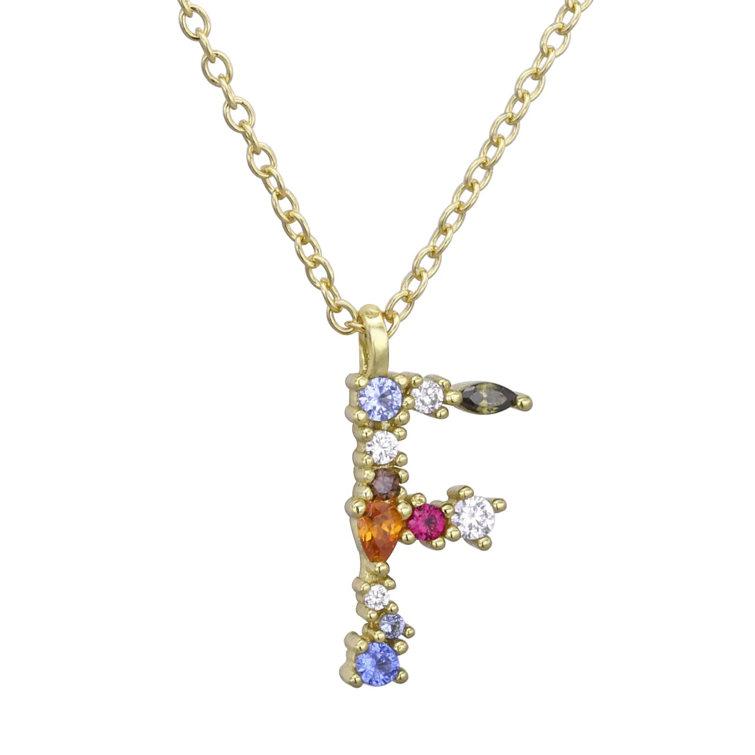 S925 Sterling Silver DIY Letter Pendant Necklace