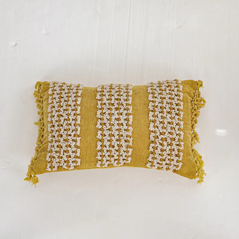 Bohemian Velvet Handmade Embroidery Cushion Cover