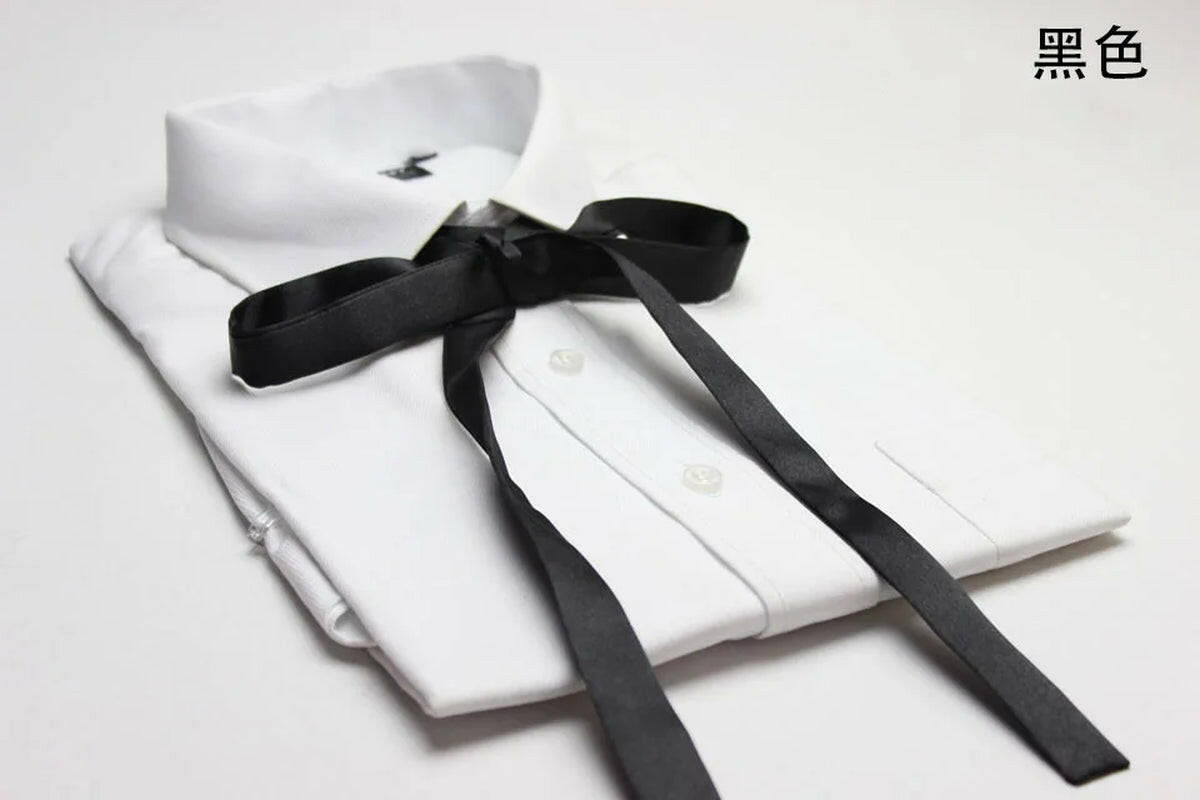 School Uniform Women Bowtie Ribbon Led Rope New Necktie Handmade Womans Clothing Shirt Butterfly Bow Tie for Women.