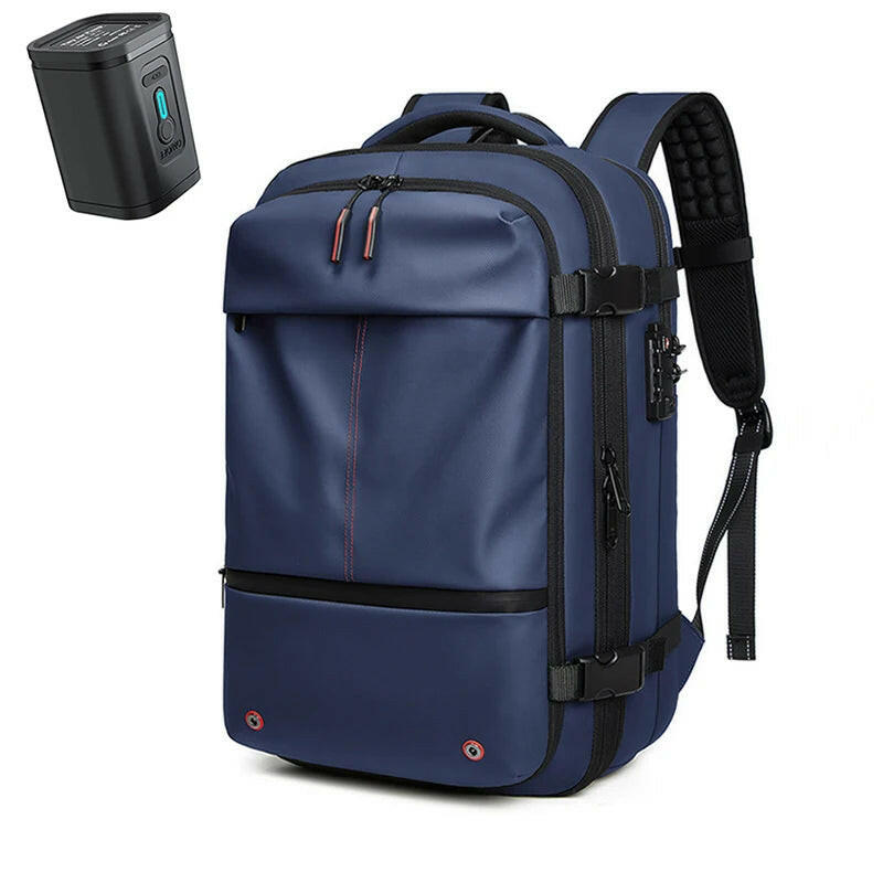 Travel Men 17 Inch Laptop Backpack Vacuum Compression Backpack Business Large Capacity School Backpack Expand Outdoor Backpack.