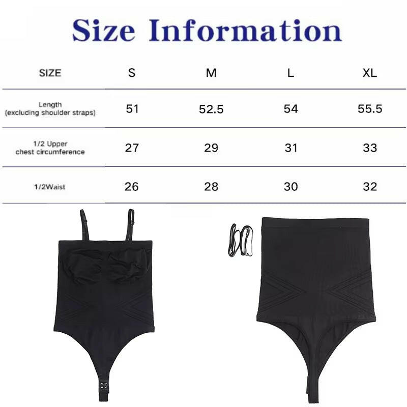 Women Strapless Bodysuit Ribbed One Piece Thong Shapewear off Shoulder Tops Leotard Removable Straps Tummy Control Body Shaper.