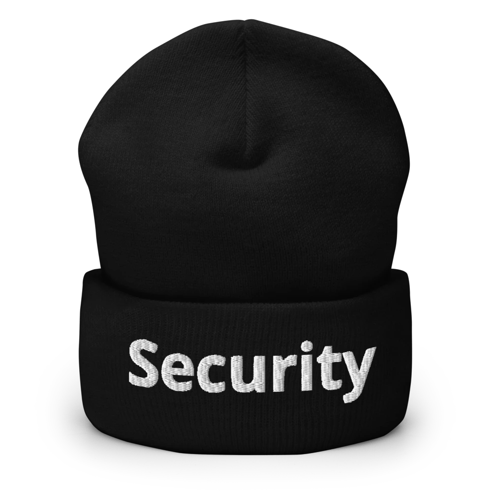 Cuffed Beanie For Security