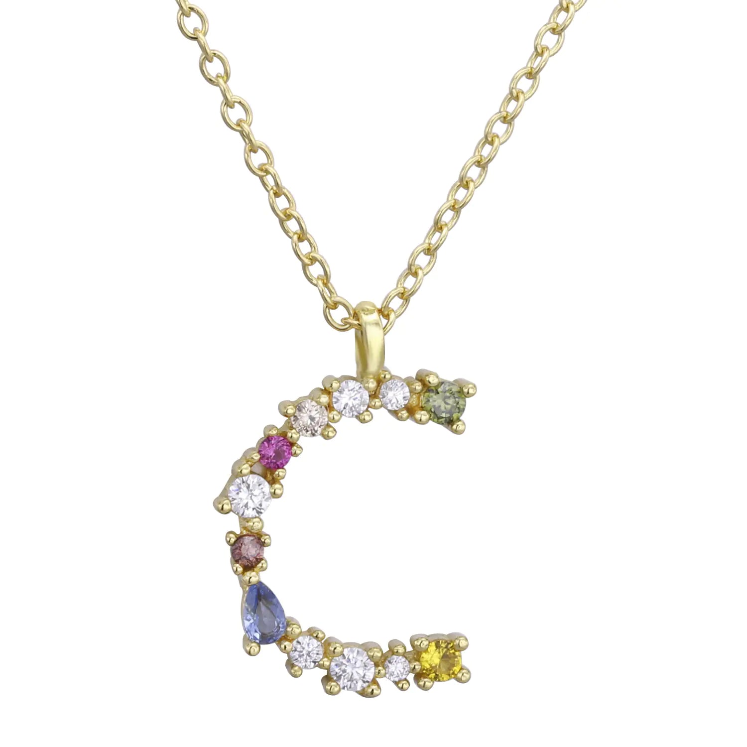 S925 Sterling Silver DIY Letter Pendant Necklace