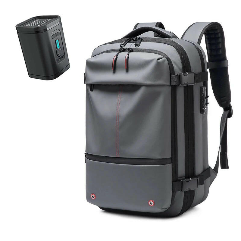 Travel Men 17 Inch Laptop Backpack Vacuum Compression Backpack Business Large Capacity School Backpack Expand Outdoor Backpack.