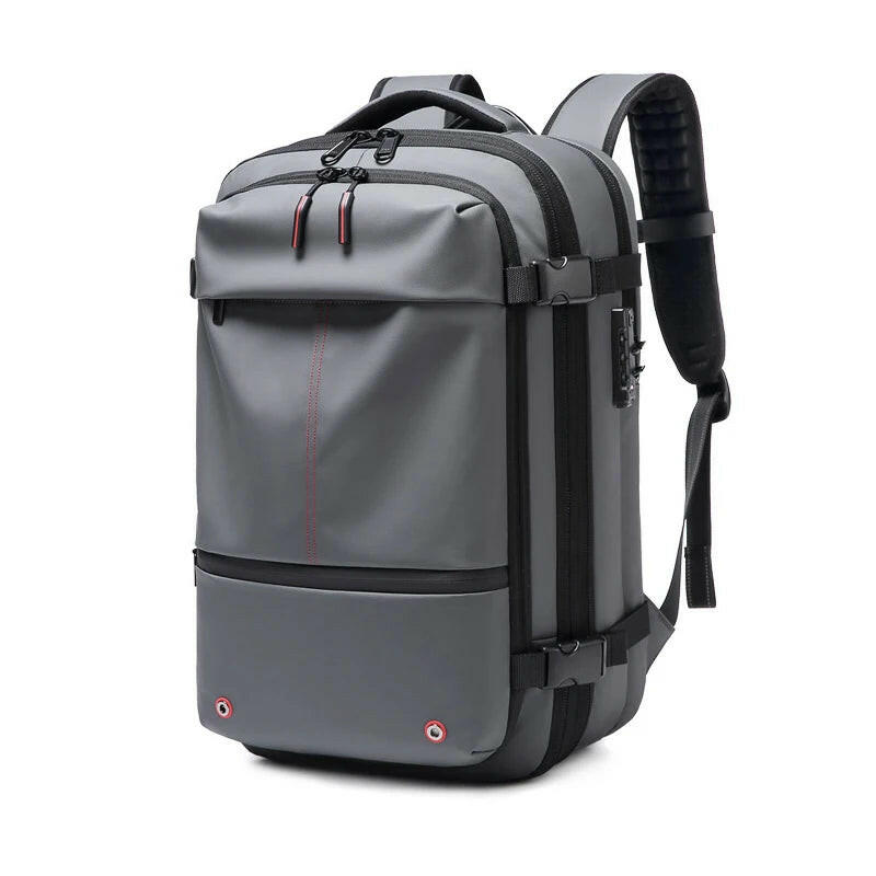 Travel Men 17 Inch Laptop Backpack Vacuum Compression Backpack Business Large Capacity School Backpack Expand Outdoor Backpack.