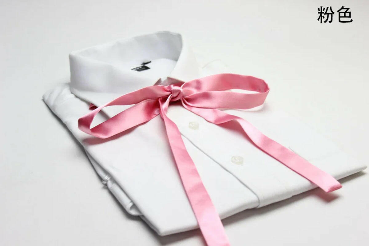 School Uniform Women Bowtie Ribbon Led Rope New Necktie Handmade Womans Clothing Shirt Butterfly Bow Tie for Women.