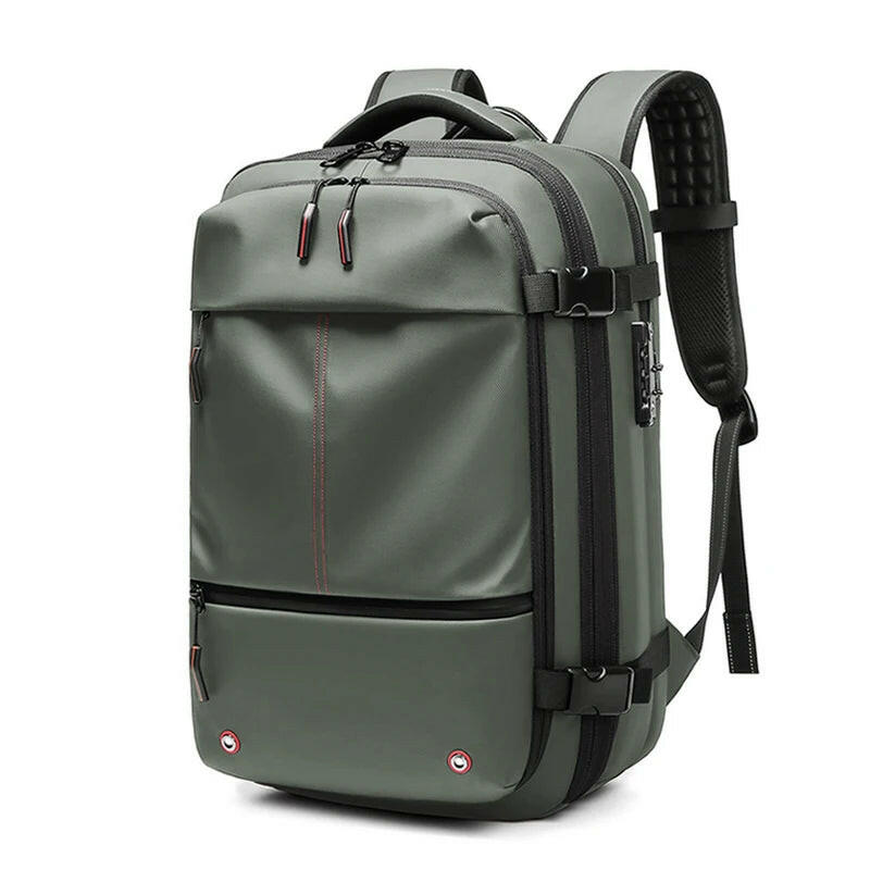 Travel Men 17 Inch Laptop Backpack Vacuum Compression Backpack Business Large Capacity School Backpack Expand Outdoor Backpack.