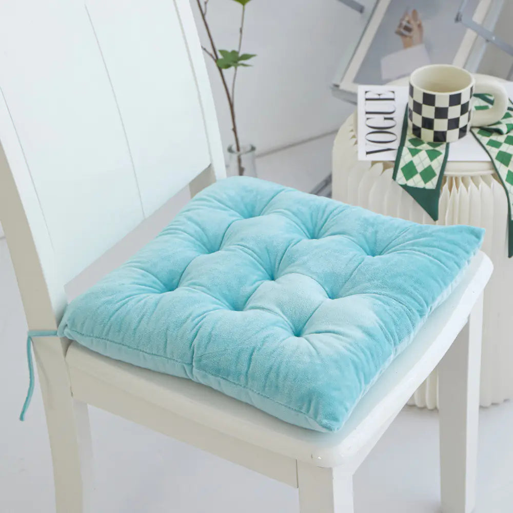 Thick Crystal Velvet Cushion for Office Chair or Sofa