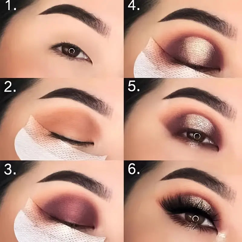 Half-Moon Shape Eyeshadow Patches for Makeup Residue