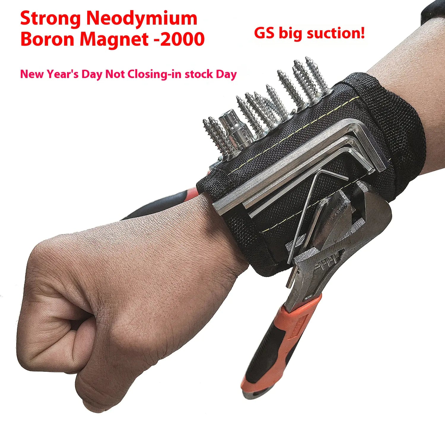 Magnet Grip Wristband.