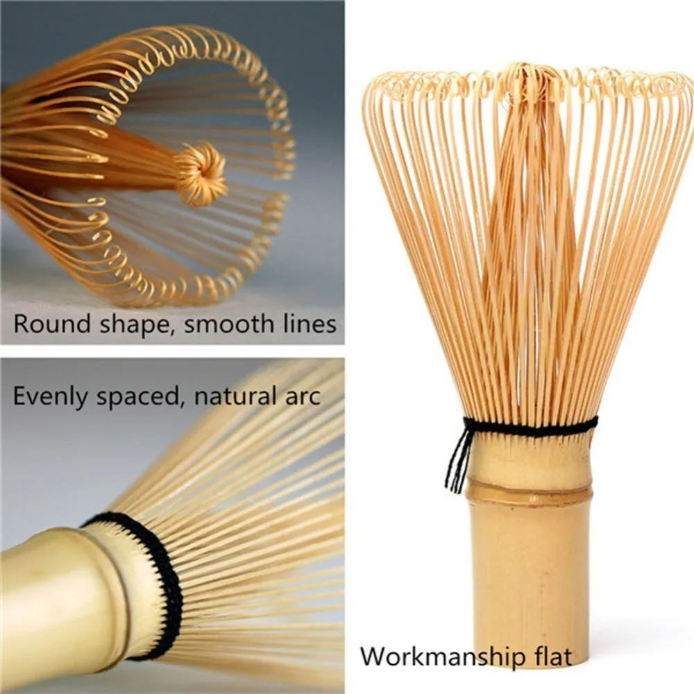 Japanese Bamboo Matcha Whisk, 64 Prongs