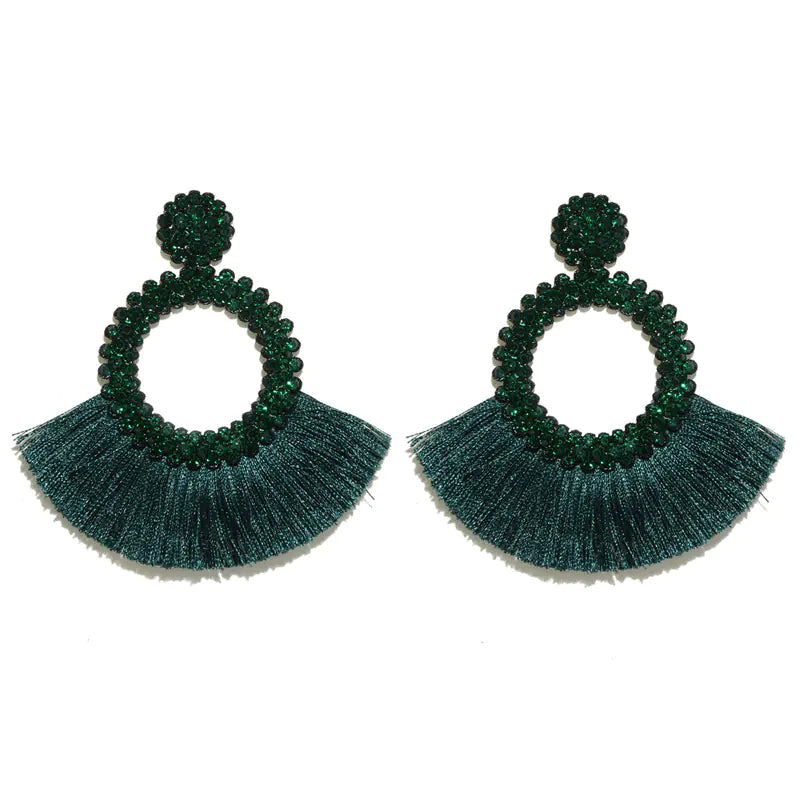 Bohemian Tassel Earrings for Women - Handmade Design