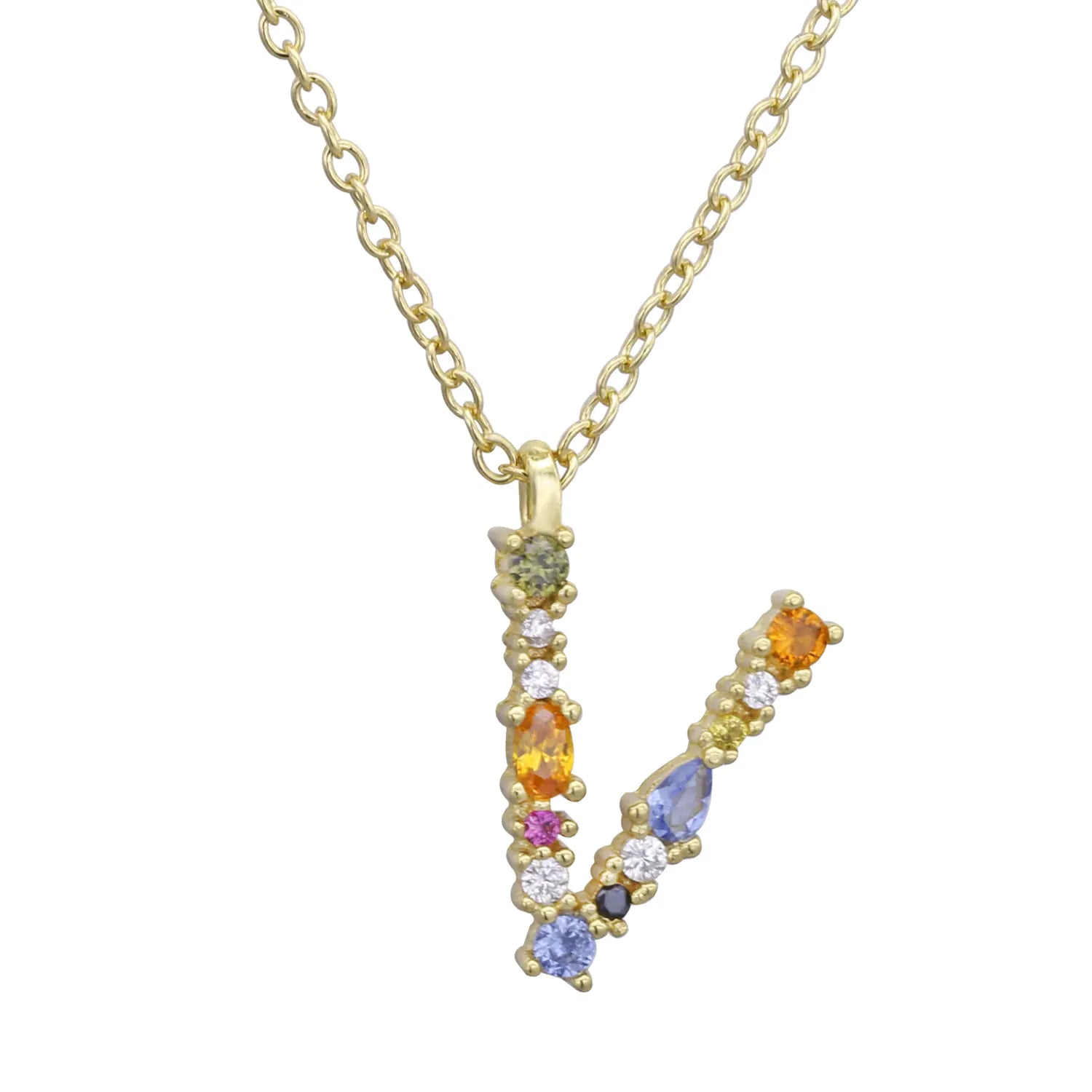 S925 Sterling Silver DIY Letter Pendant Necklace