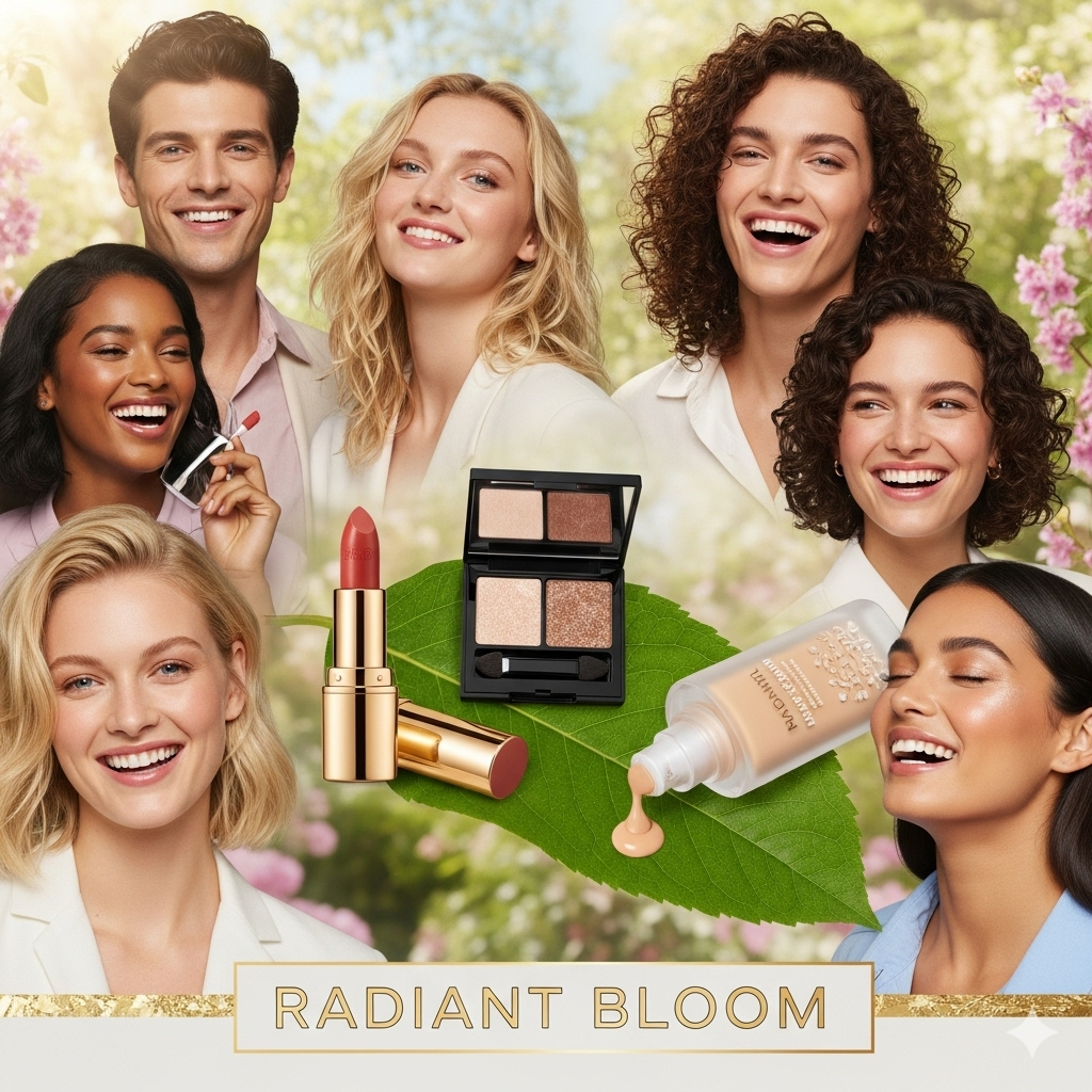 Elegant cosmetic packaging highlighting essential toiletry products for daily skincare and beauty routines