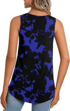 Women'S Tank Tops 2025 Summer Tunics Casual Sleeveless Shirts Ladies Loose Fit Blouses S-4XL.
