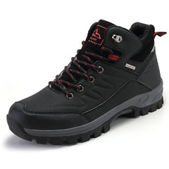 Mens Waterproof Hiking Boot Outdoor Anti-Slip Shoes, Black 11.5