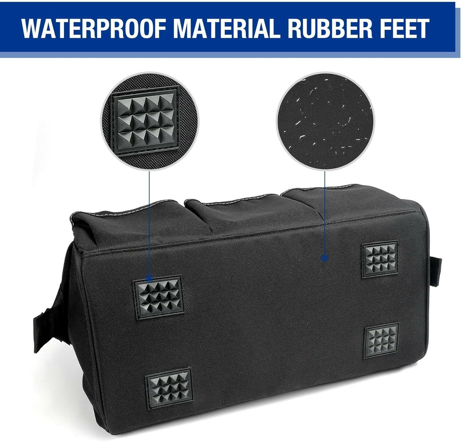 18-Inch Close Top Wide Mouth Storage Tool Bag with Adjustable Shoulder Strap, Sturdy Bottom.