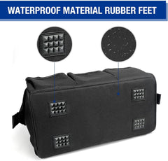 18-Inch Close Top Wide Mouth Storage Tool Bag with Adjustable Shoulder Strap, Sturdy Bottom.