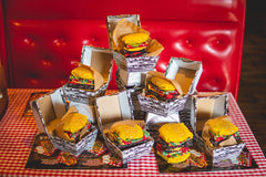 - Men Women Funny Burger Socks Box - 2 Pairs.