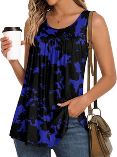 Women'S Tank Tops 2025 Summer Tunics Casual Sleeveless Shirts Ladies Loose Fit Blouses S-4XL.