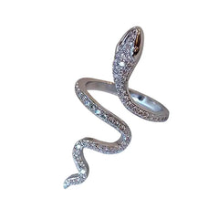 Trendy Minimalist Snake Wrap Ring for Women