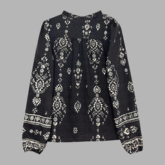 Elegant Printed Shirts for Women - Flowy Bohemian Shirts.