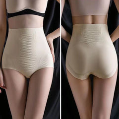 Ice Silk Shaping Women Sculpt Shaping High Waisted Body Briefs Shaper Tummy Slimming Flat Belly Shapewear Lingere