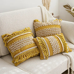 Bohemian Velvet Handmade Embroidery Cushion Cover