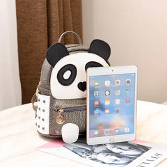 Trendy Cute Women's Backpack - Panda Design