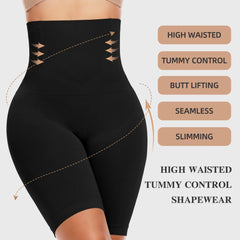 Shapewear Tummy Control Underwear Body Shaper for Women High-Waisted Thigh Slimming Butt Lifting Panties.