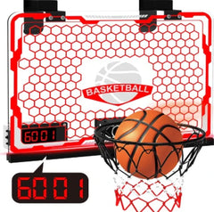 Children Indoor Basketball Framer, Basketball Frame Noise Reduction and 9 Modes, Led Lighting Scratch Resistant Electronic Scoreboard.