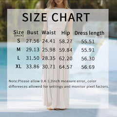 Womens Summer Sleeveless round Neck Ruffled Flowy Long Dress.