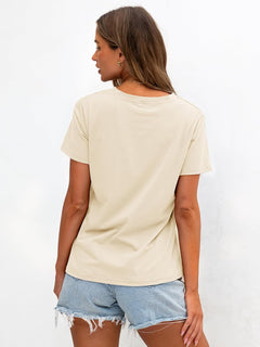 Women T Shirts Boho Graphic Tees Floral Loose Fits Casual Tops Summer Short Sleeves Shirts