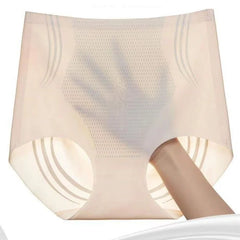 Ice Silk Shaping Women Sculpt Shaping High Waisted Body Briefs Shaper Tummy Slimming Flat Belly Shapewear Lingere
