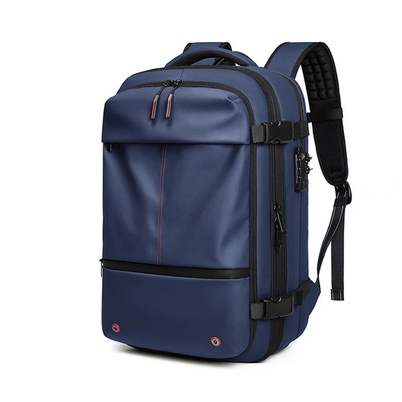Travel Men 17 Inch Laptop Backpack Vacuum Compression Backpack Business Large Capacity School Backpack Expand Outdoor Backpack.