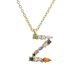 S925 Sterling Silver DIY Letter Pendant Necklace