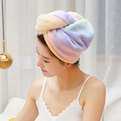 Rainbow Quick-Dry Hair Towel