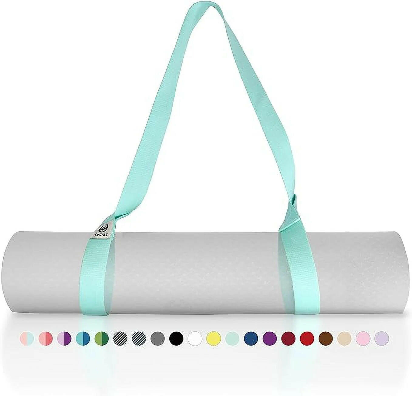 Yoga Mat Holder (Mat Not Incl.), Adjustable Yoga Mat Carrier, Turquoise.