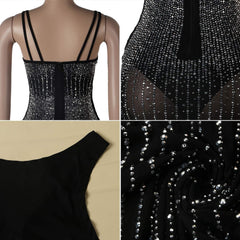 Women Long Sleeve Birthday Dresses Sexy Hot Diamond Process Sexy Dress Party Club Night Dress….